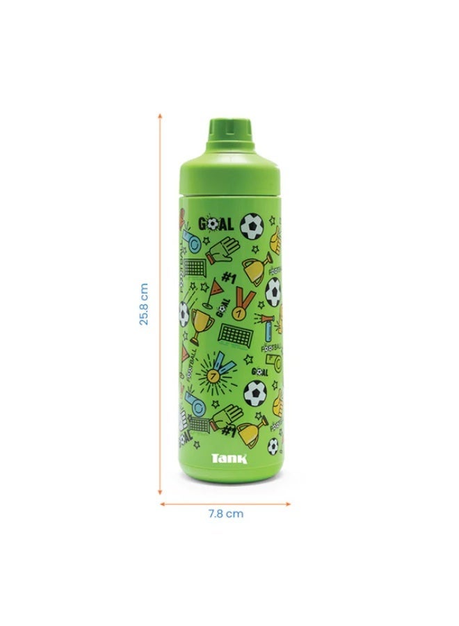 Tank Super Cool Mini - Printed Bottle, 650ml, Football, BPA free, insulated, Leakproof - Image 5